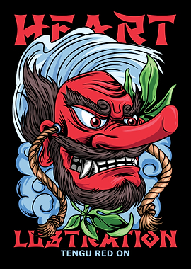 Tengu Japanese Doll Text