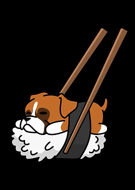 Boxer Dog Nigiri Sushi