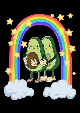 Two avocados run through t