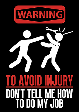 Warning Funny Garage