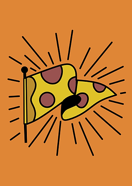 flag food pizza