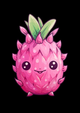 Dragonfruit kawaii