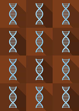 DNA Science Icons Pop Art