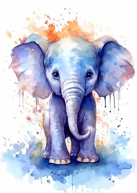 Elephant Watercolor
