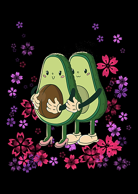 Avocado vegan family love