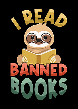 I Read Banned Book Sloth