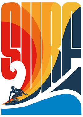 Surf For Summer Poster