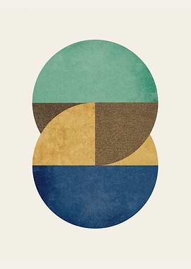 Circle pieces abstract