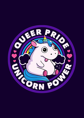 Queer Pride Unicorn Power