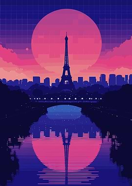 City Synthwave Retro