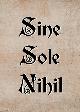 Latin Quote Sine Sole