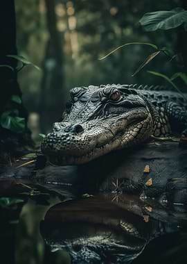 Fearsome alligator