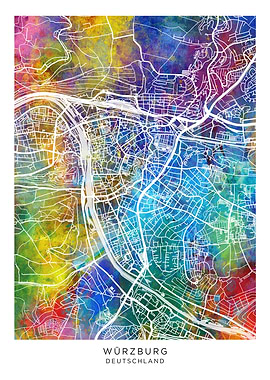 Wurzburg Germany Map