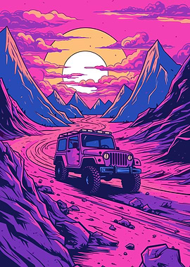 City Synthwave Retro