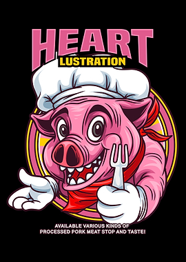 Pig Chef Mascot Text
