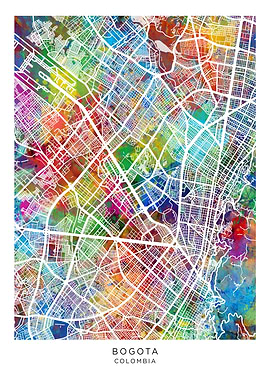 Bogota Colombia Map