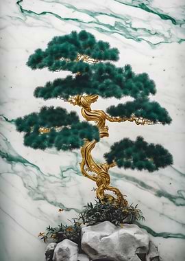 Japanese gold bonsai