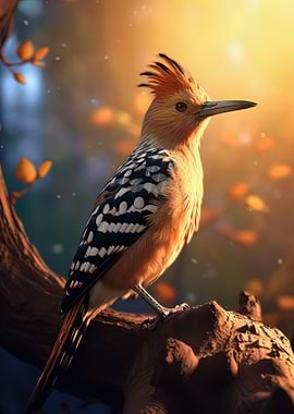 hoopoe a colorful bird