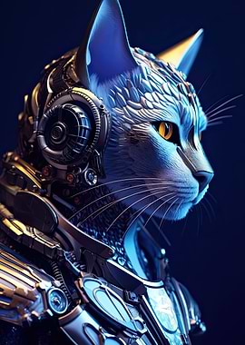 futuristic cat