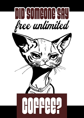 Cat Addicted To Coffee