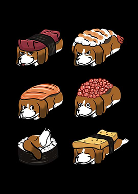 Basset Hound Sushi