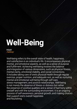 Well Being