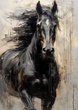 Black horse palette