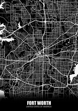 Fort Worth USA Map