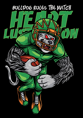 Bulldog Football Text