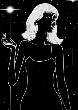 Night Girl in Stars