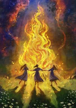 DANCING AROUND THE BONFIRE