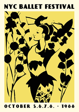 1988 NYC Ballet Poster