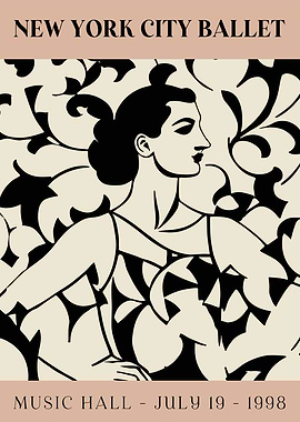 1998 NYC Ballet Poster
