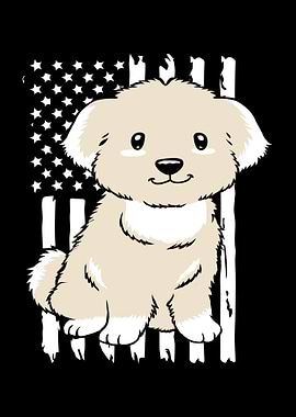 American Flag Dog