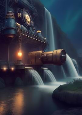 Industrial Waterfall