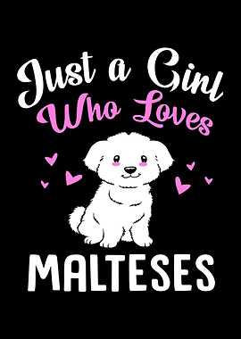 Maltese Dog Girl
