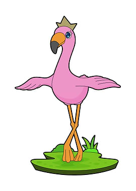 Flamingo Queen Crown