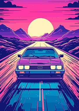 Car Retro Synthwave
