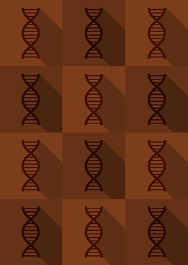 DNA Science Icons Pop Art