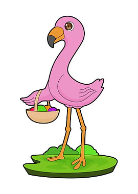 Flamingo Fruit Basket