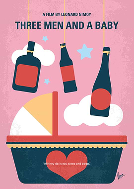 No1399 Three Men and Baby