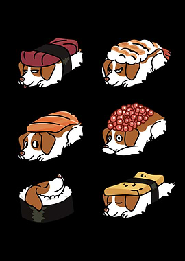 Brittany Spaniel Sushi