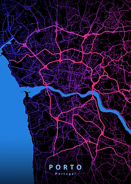 Porto Portugal Map