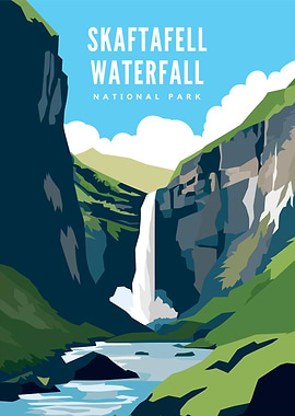 Skaftafell Waterfall NP