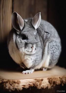Playful chinchillas