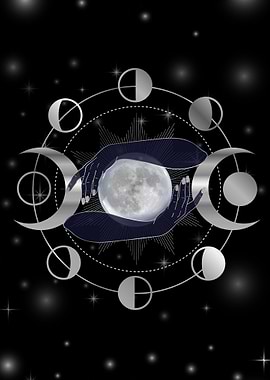 Full moon triple goddess