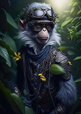 Whimsical Monkey Steampunk