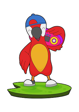 Parrot Musician Music box