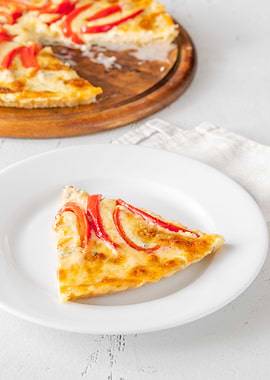 Blue cheese pepper tart