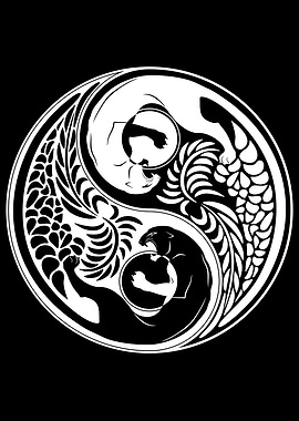 Yin Yang Wild Cat Sign